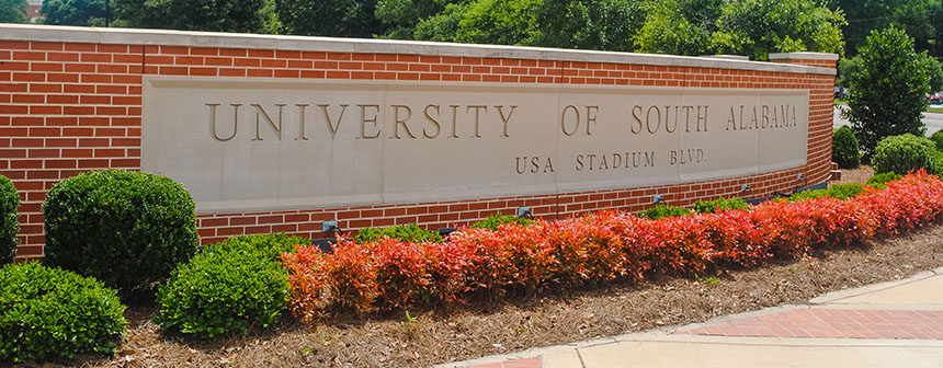 University of South Alabama Entrance